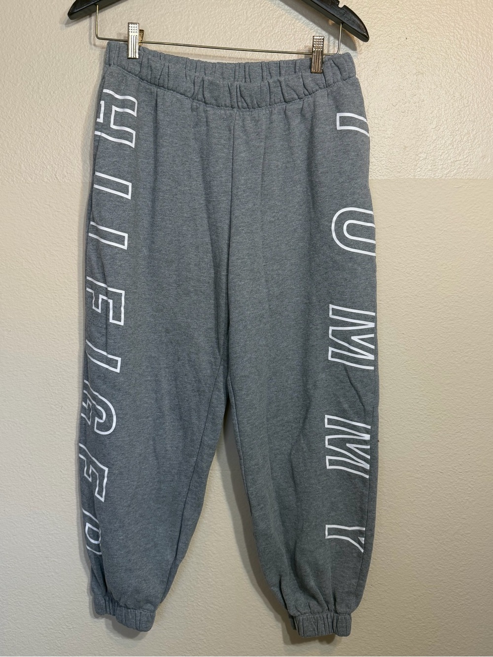 Tommy Hilfiger Gray Graphic Jogger Sweatpants medium